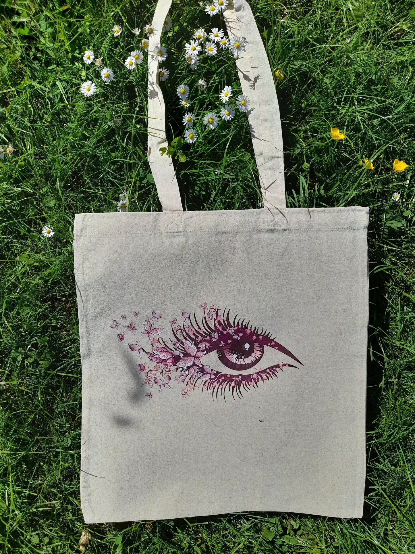 Heat-Transfer with Eye Cotton Tote Bag