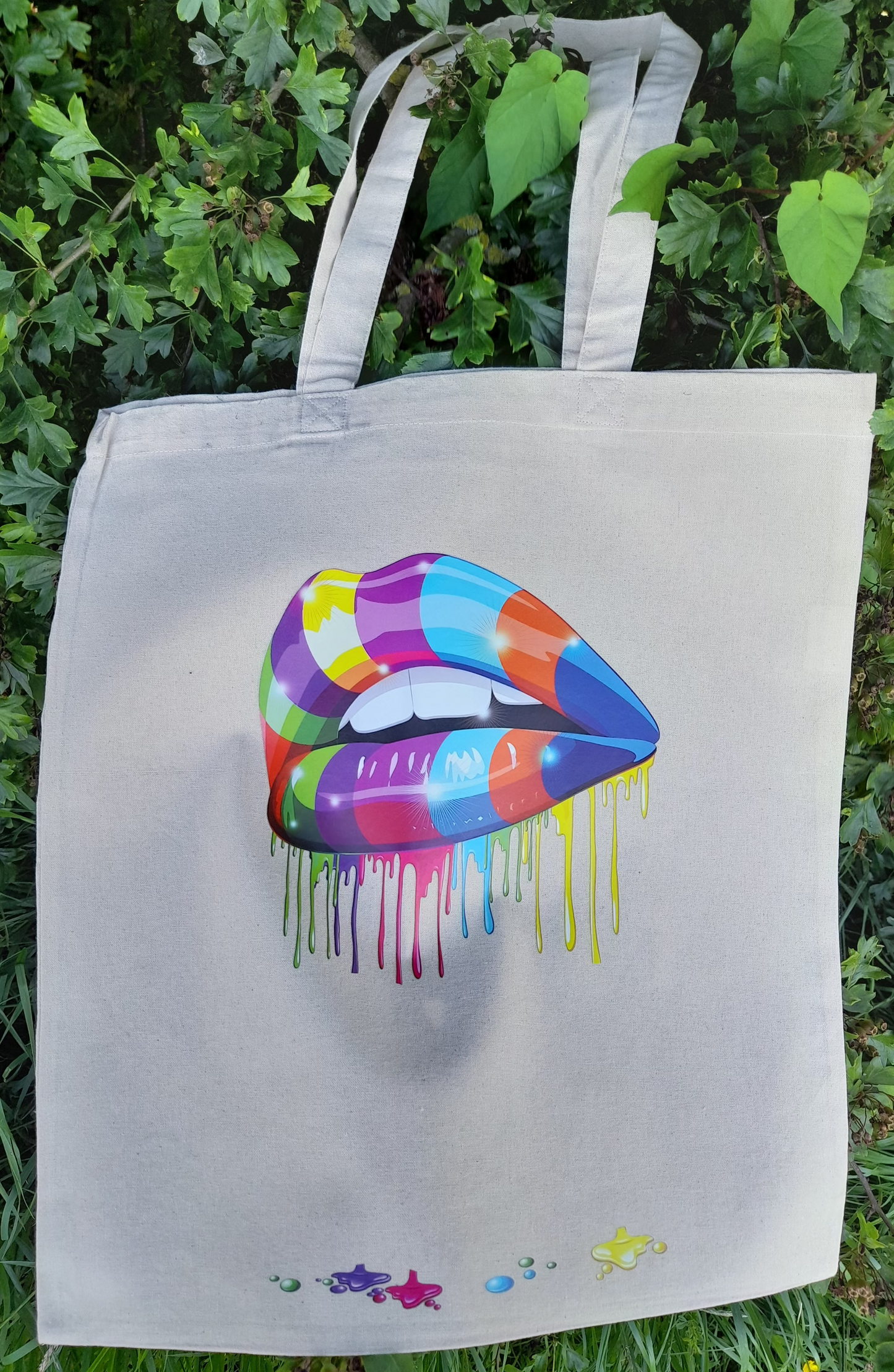 Lip Motif Tote Bag