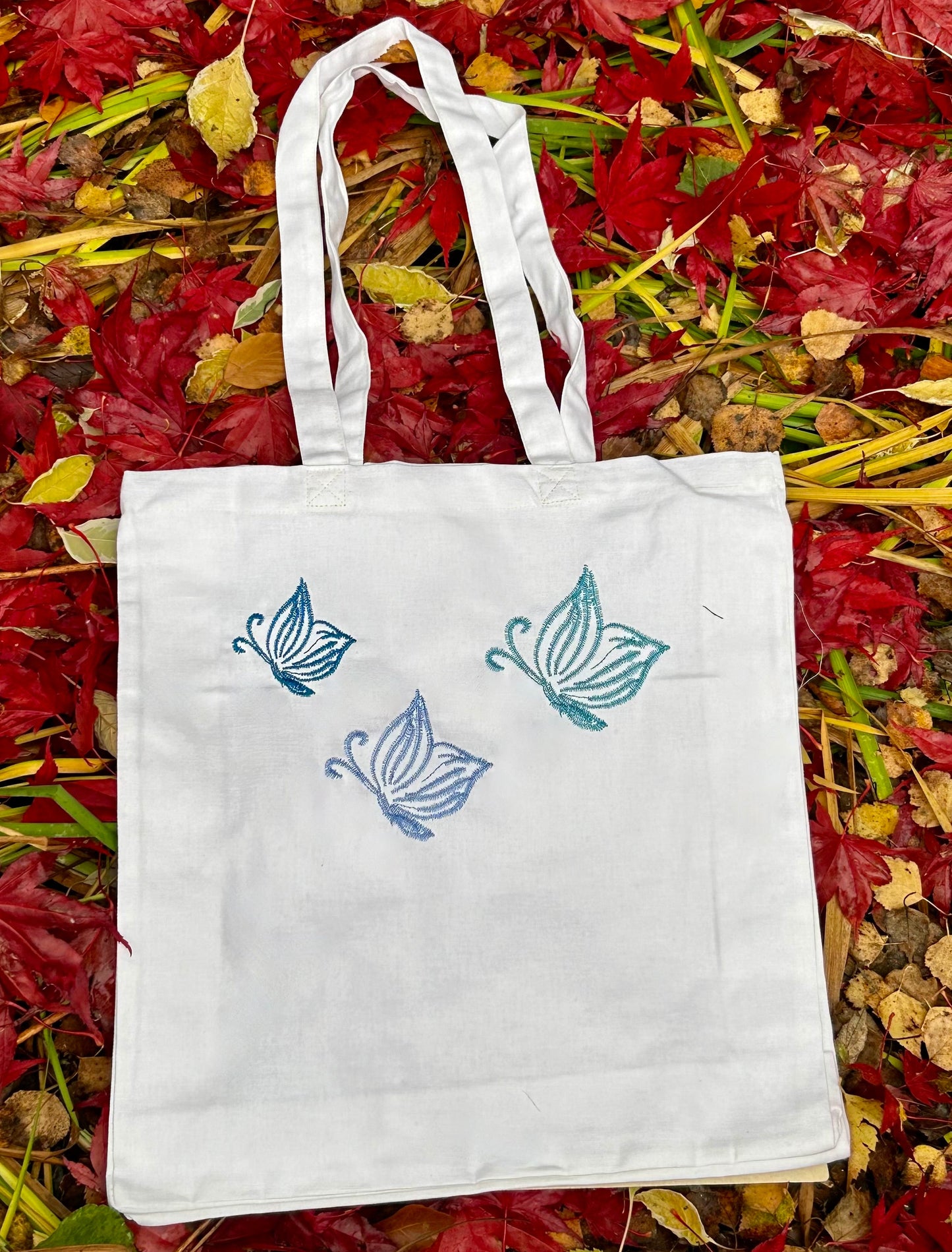 Embroidered Butterfly Tote bag 🦋