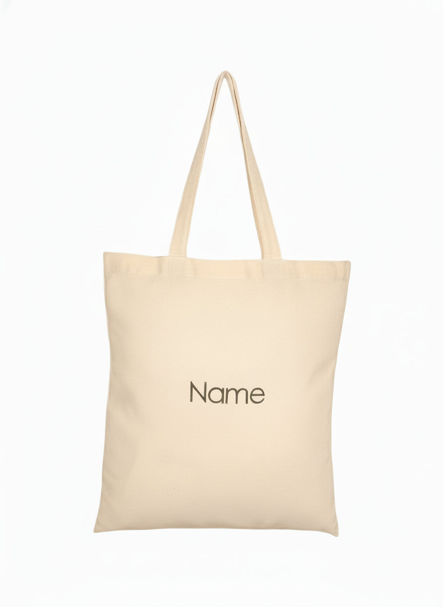 Embroidered Name Tote Bag