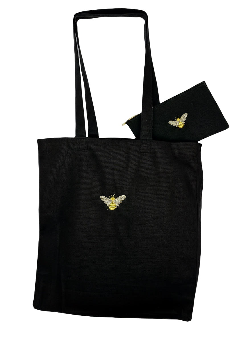 Embroidered Bee Tote Bag π