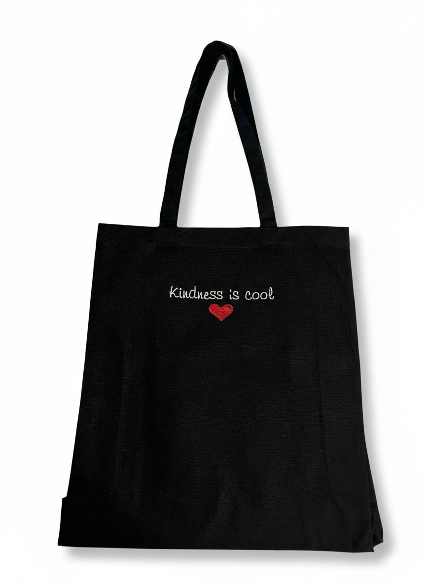 Embroidered Kindness Is Cool Tote Bag❤️