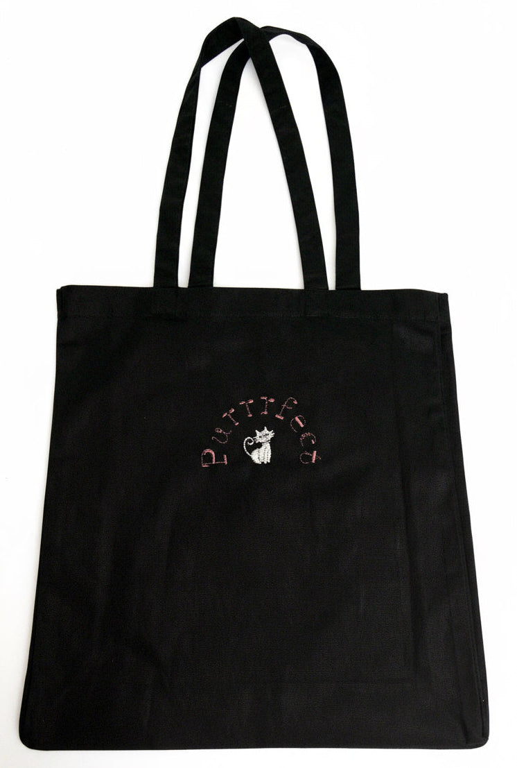 Embroidered Cat Tote Bag π