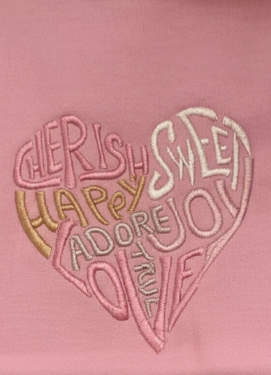 Embroidered Heart Hoodie π