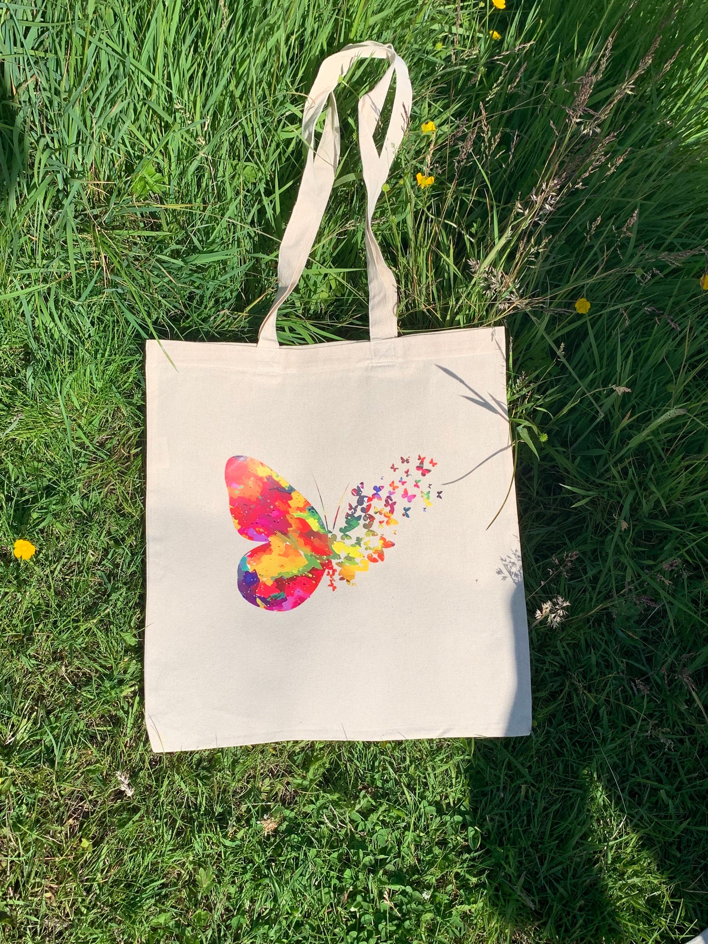 Heat-Transfer with 🦋 Butterfly Cotton Tote Bag
