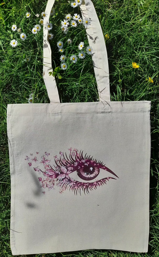 Eye Motif Tote Bag