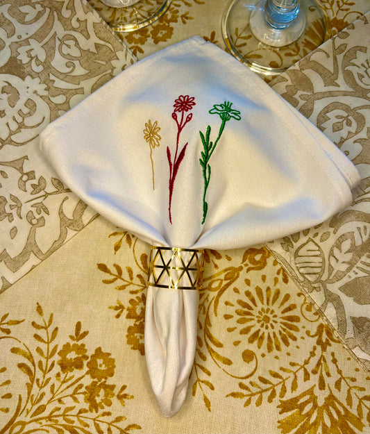 Flower Napkin