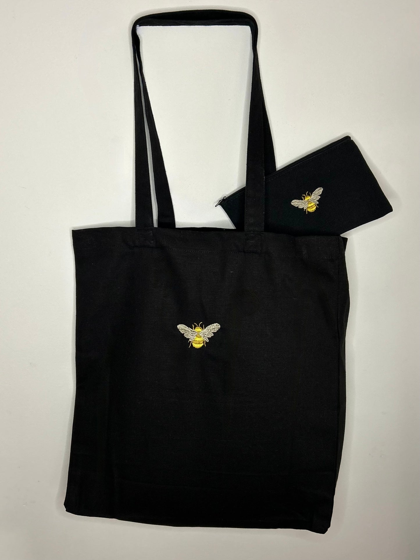 Bee Zipper Pouch and Tote Bag Set