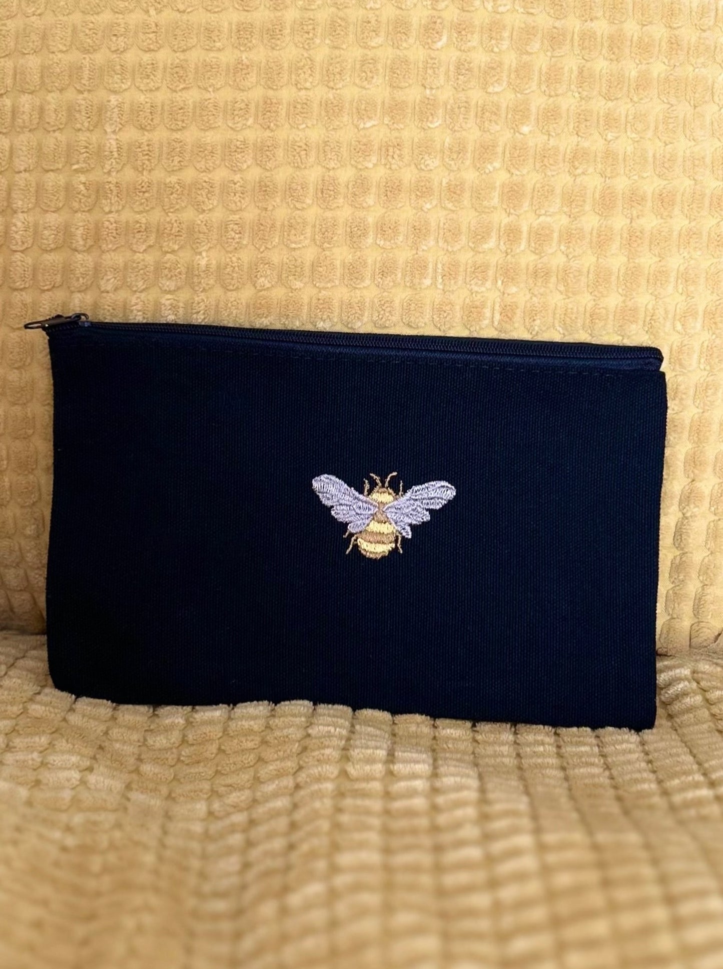 Bee Zipper Pouch and Tote Bag Set