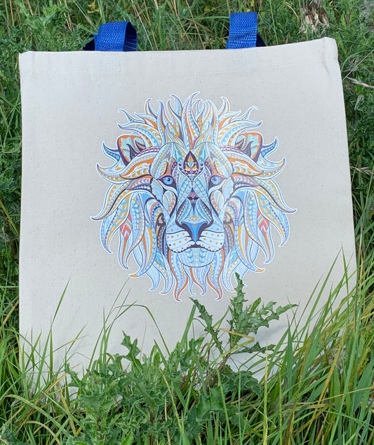 Lion Motif Tote Bag