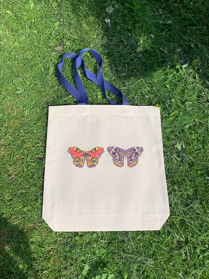 Heat-Transfer Canvas Twin 🦋 Butterflies' Tote Bag