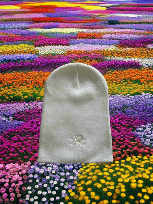 Flower embriodery Beanie 🌼