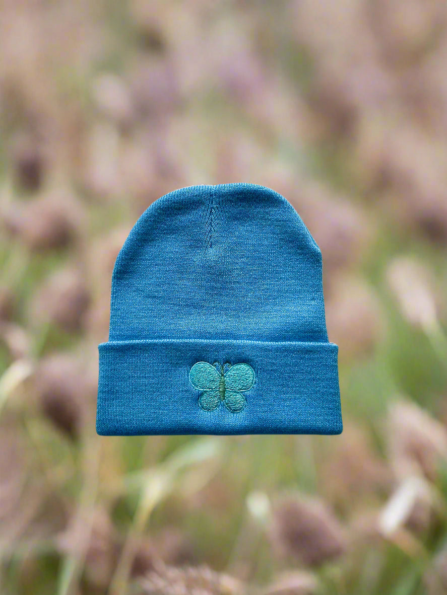 Butterfly embriodery beanie 🦋