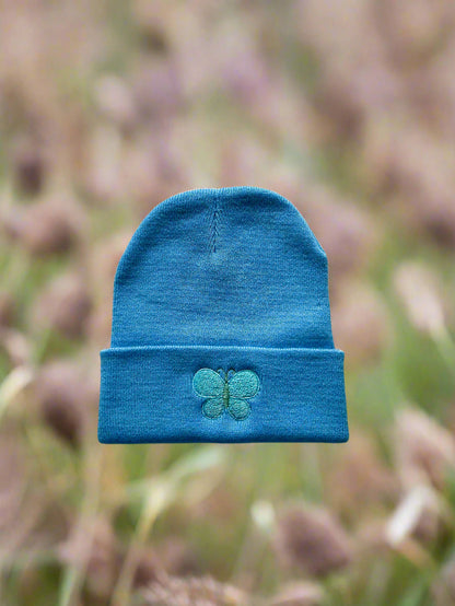 Butterfly embriodery beanie 🦋