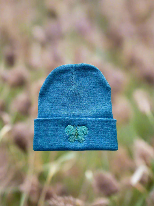 Butterfly embriodery beanie 🦋
