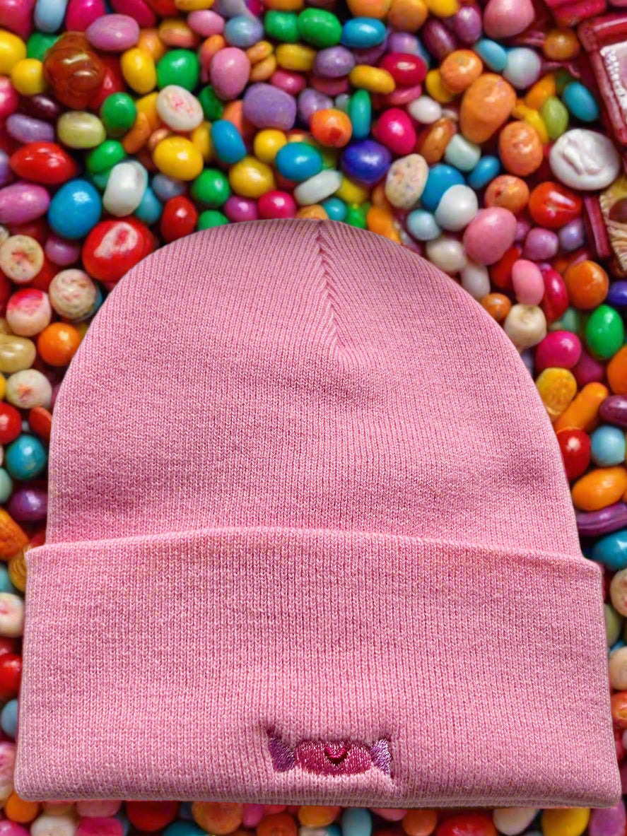 Sweet embriodery beanie 🍬