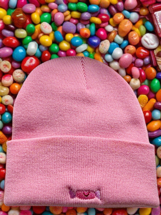 Sweet embriodery beanie 🍬