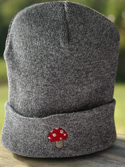 Mushroom embriodery beanie 🍄