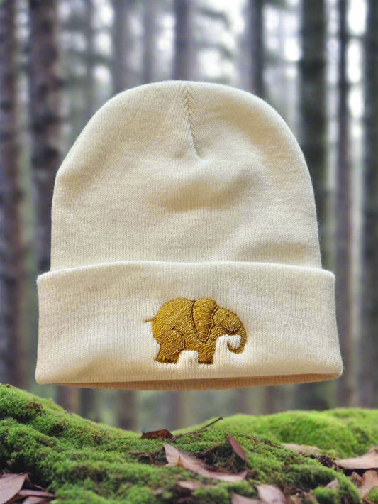 Elephant embriodery beanie 🐘