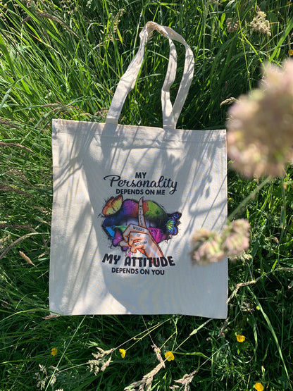 Heat-Transfer Cotton  Tote Bag